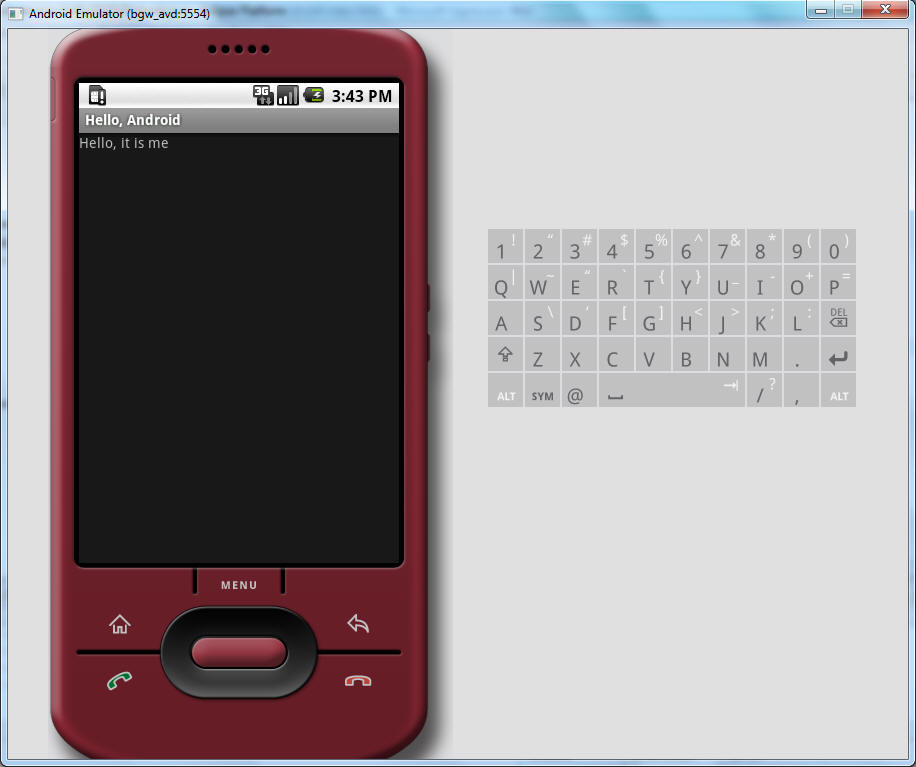 First program on AVD
