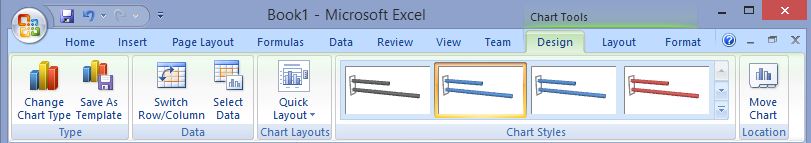 Bar Chart Design Ribbon
